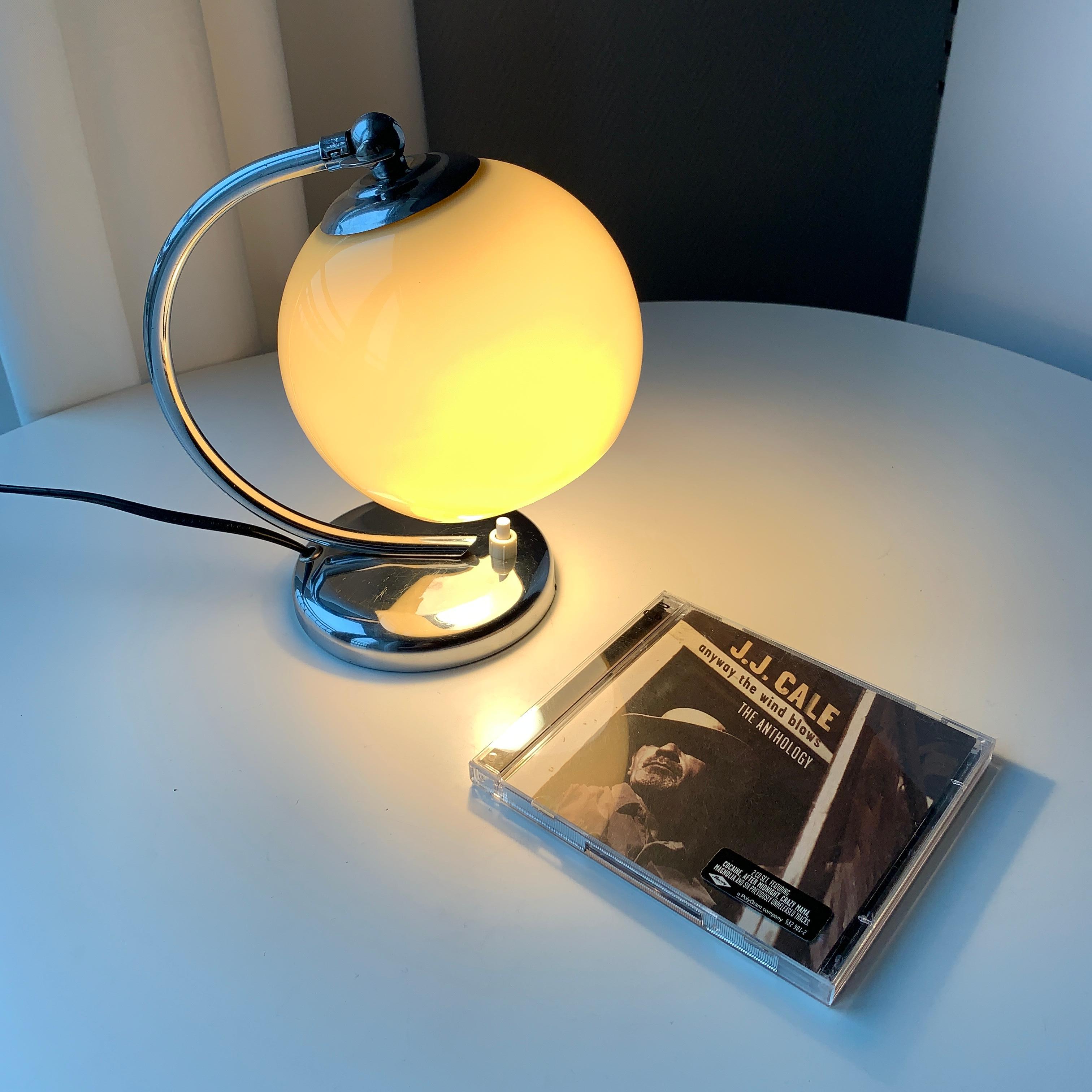 Danish Art Deco Chrome Table Lamp Fog & Mørup For Sale 14