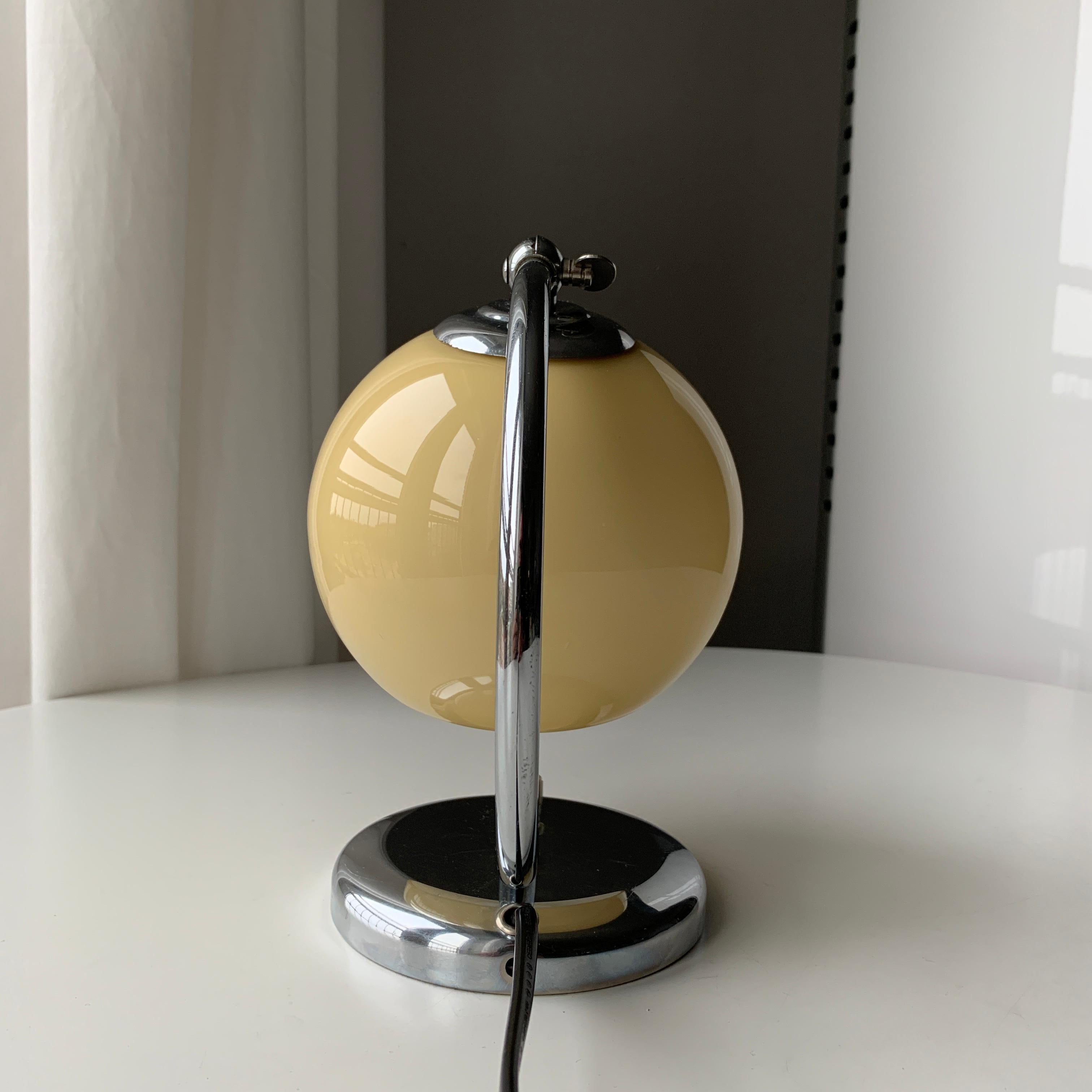 Danish Art Deco Chrome Table Lamp Fog & Mørup For Sale 4