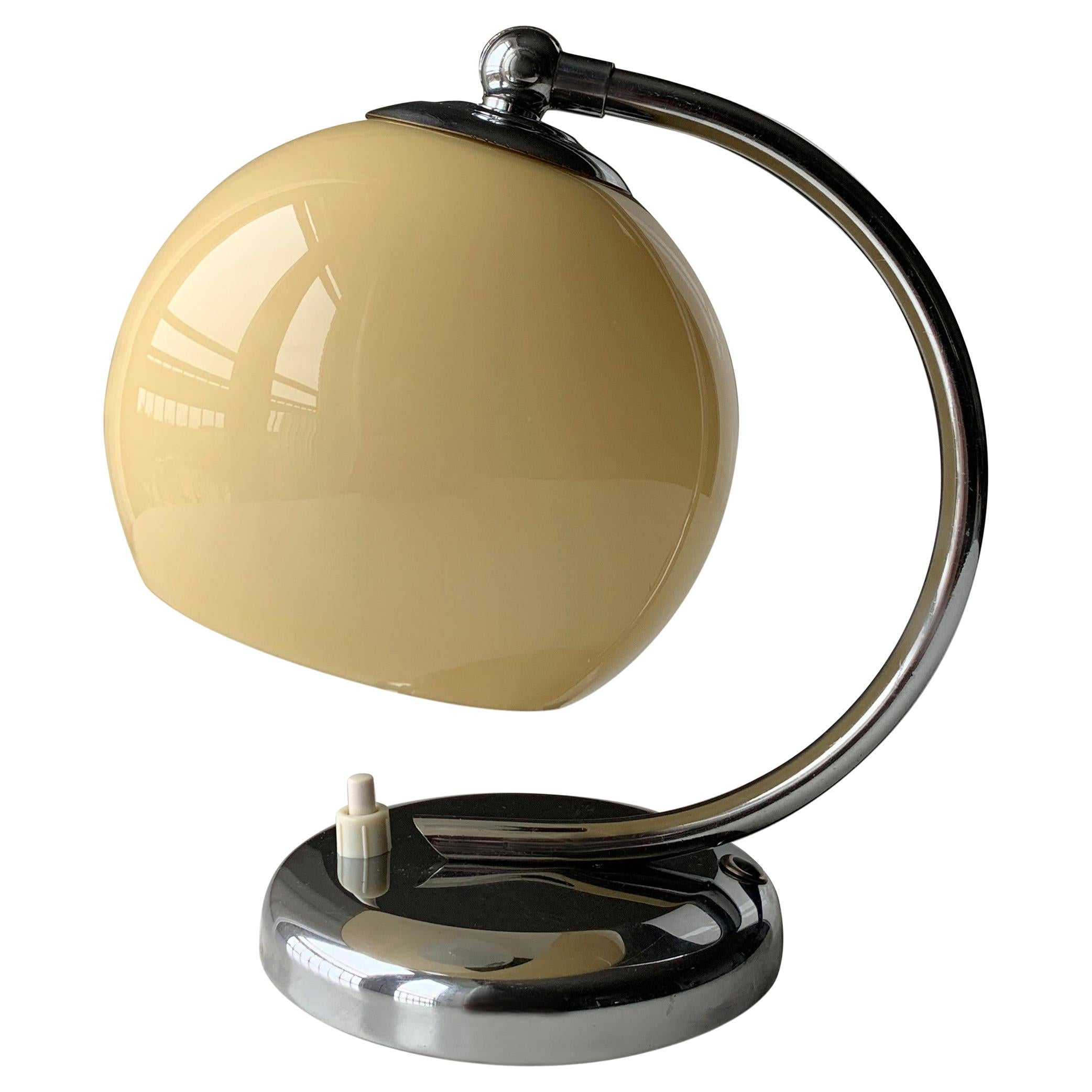 Danish Art Deco Chrome Table Lamp Fog & M�ørup For Sale