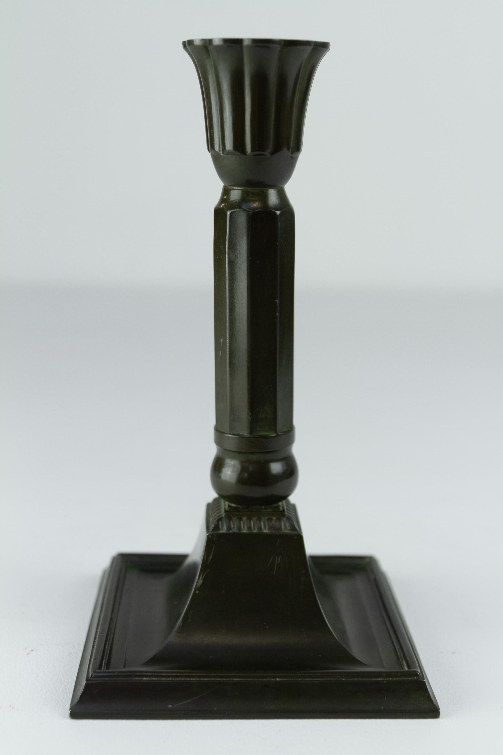 Art Déco Candeliere danese in metallo Art Deco Disko di Just Andersen, anni '20. in vendita