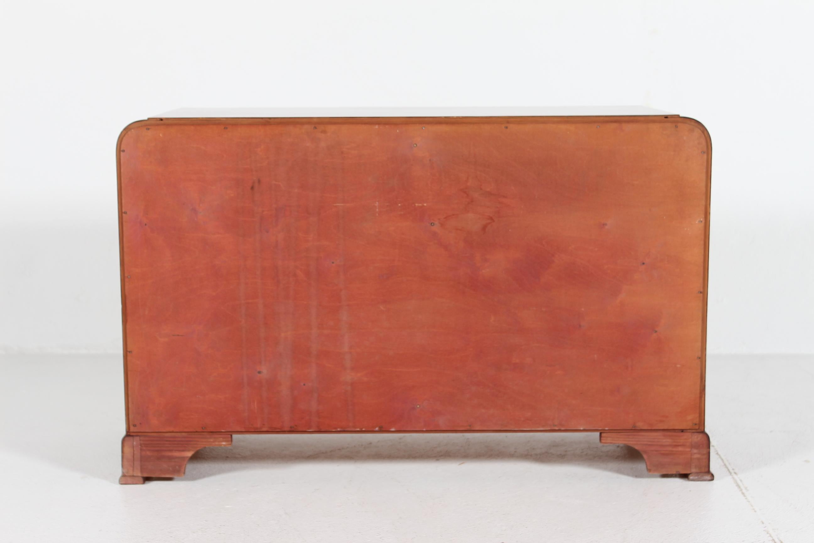 Metà XX secolo Comò danese Art Deco con 3 cassetti realizzato da un abile falegname danese del 1930 in vendita