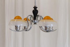 Lampadario danese Art Deco "Uovo fritto" di Fog & Mørup, 1930.