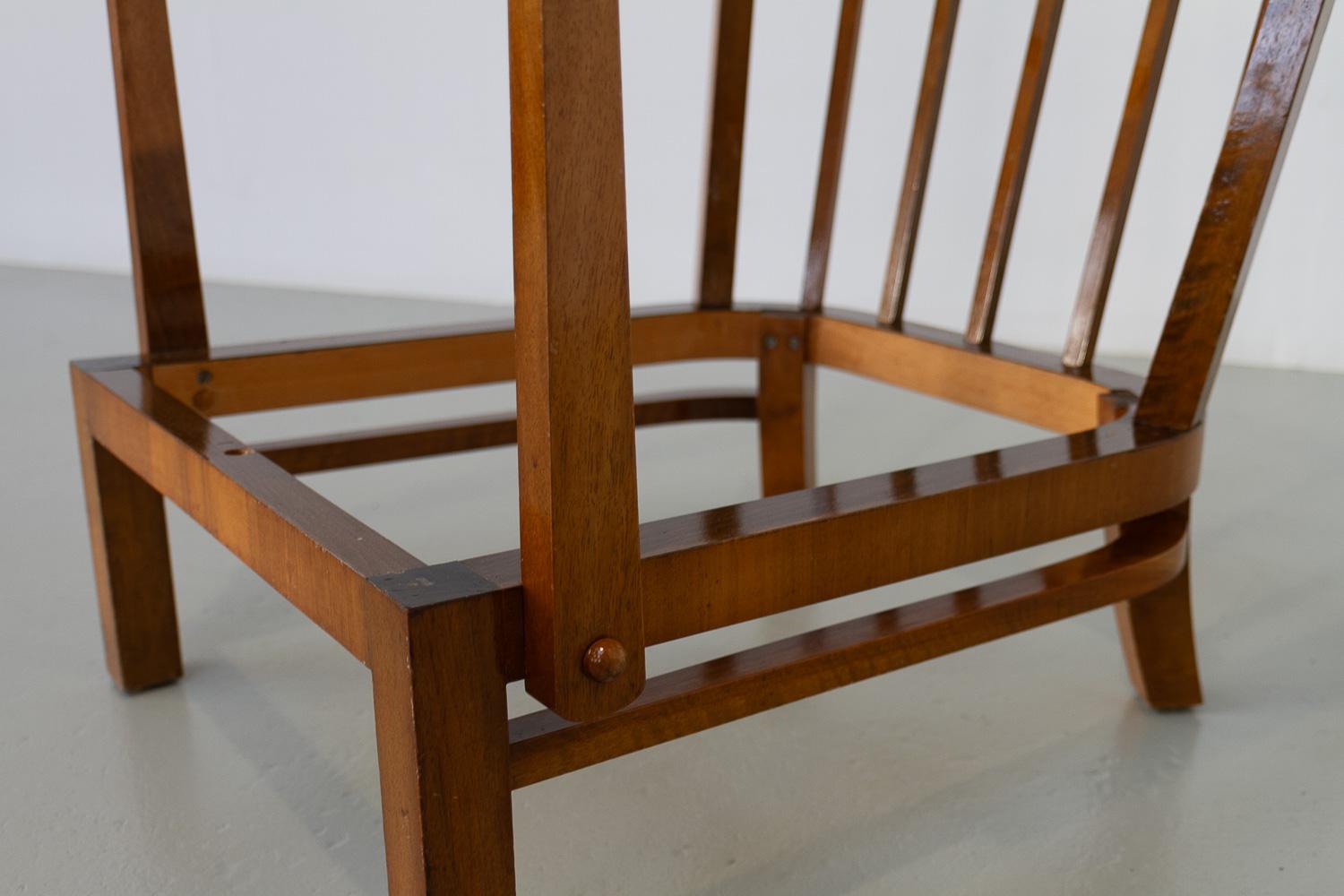 Danish Art Deco Green Lounge Chair, 1930s. 6