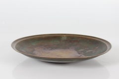 Danish Art Deco Just Andersen Decorative Dish of Bronze with Brown Patina, 1930s