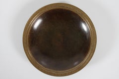 Danish Art Deco Just Andersen Decorative Dish of Bronze with Brown Patina, 1930s