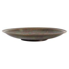 Danish Art Deco Just Andersen Decorative Dish of Bronze with Brown Patina, 1930s