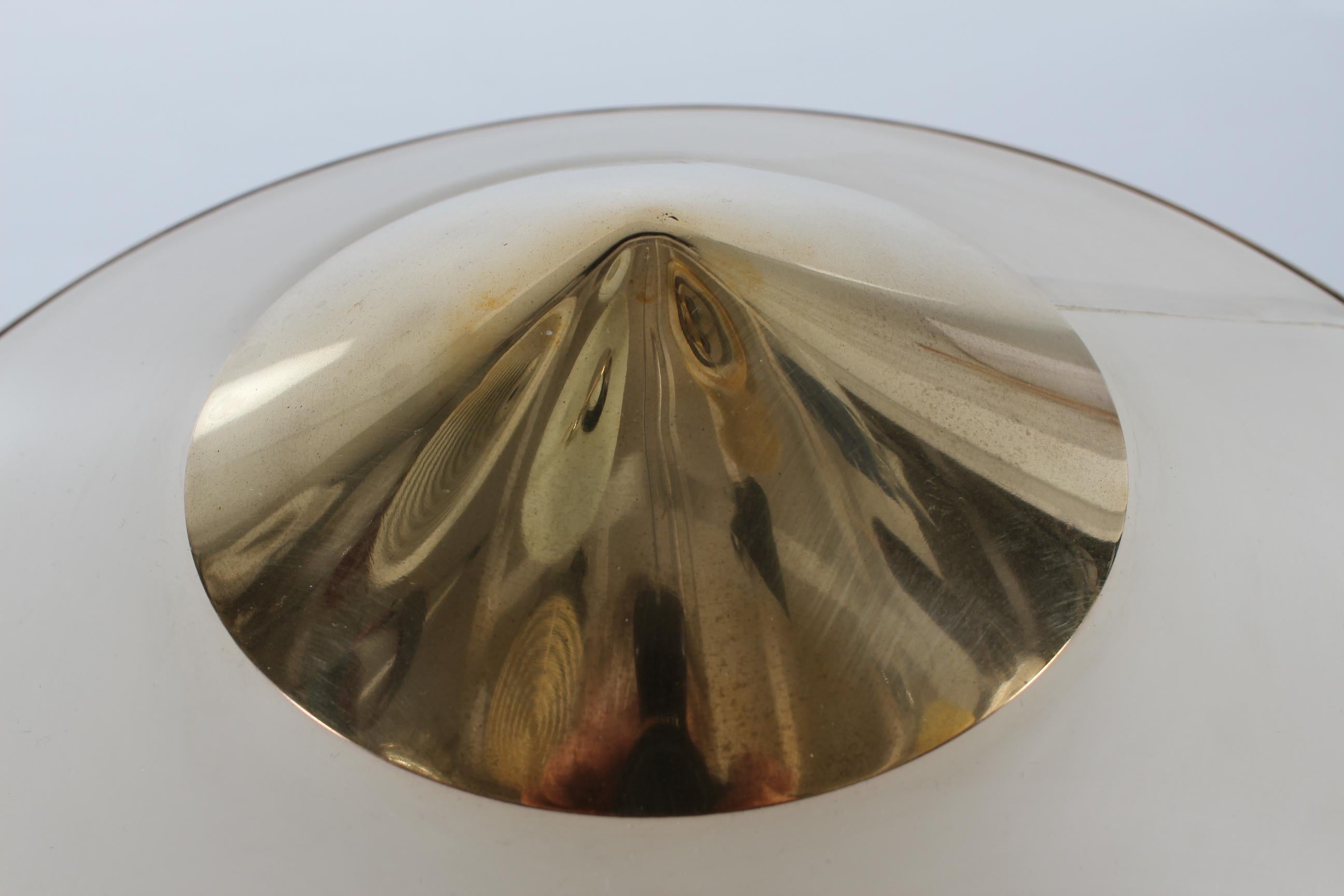Danish Art Deco Kongelys Brass Lamp Niels Thykier Early Version Fog & Mørup 1930 2