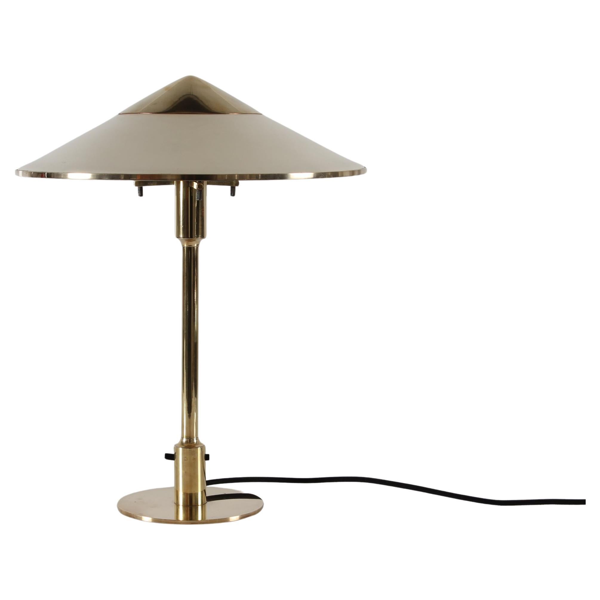 Danish Art Deco Kongelys Brass Lamp Niels Thykier Early Version Fog & Mørup 1930 For Sale