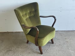 Danish Art Deco Lounge Chair, Alfred Christensen, Slagelse Møbelværk, 1940s