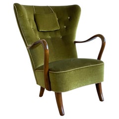 Danish Art Deco Lounge Chair, Alfred Christensen, Slagelse Møbelværk, 1940s
