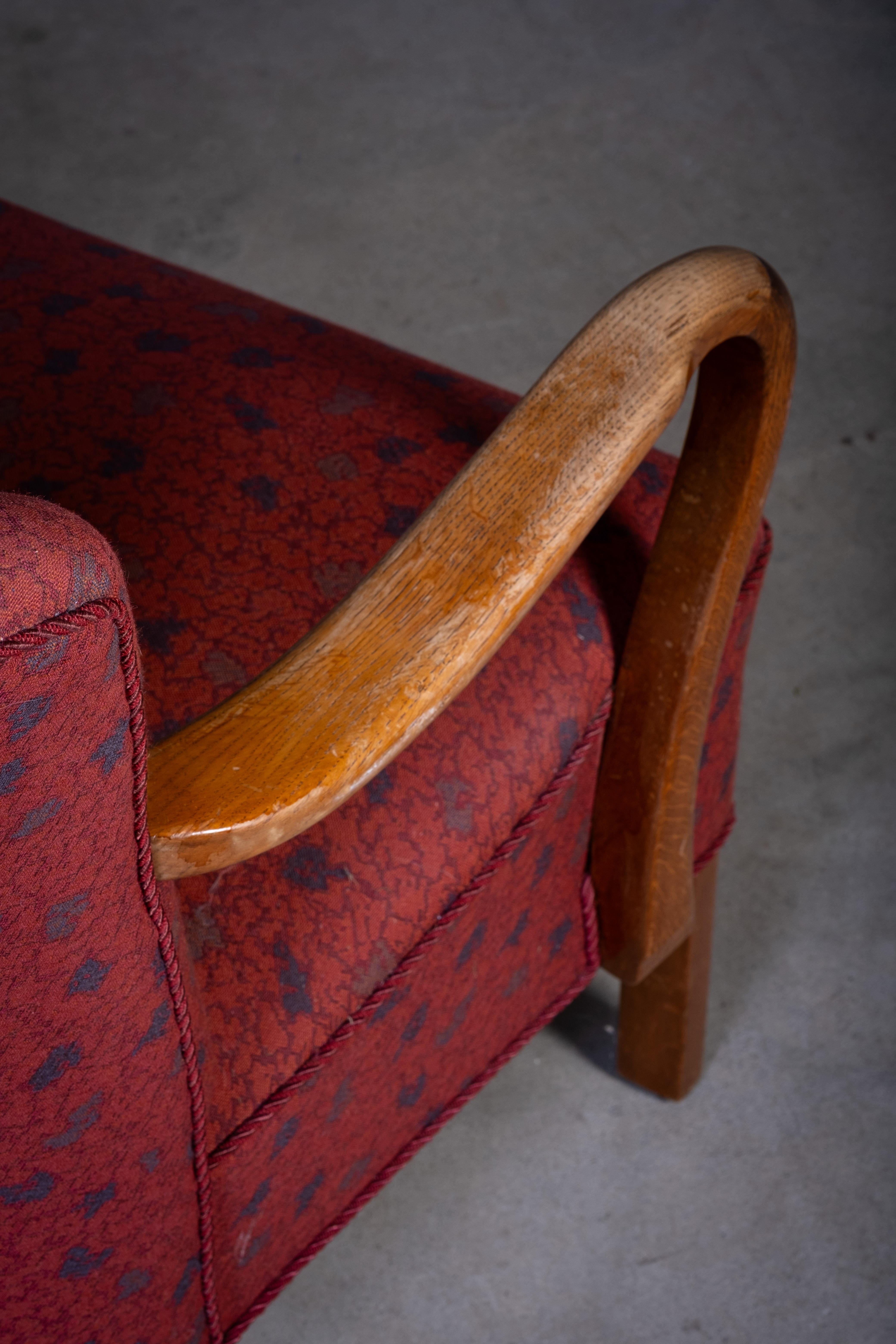 Chaise longue danoise Art déco attribuée à Viggo Boesen, années 1950 en vente 1