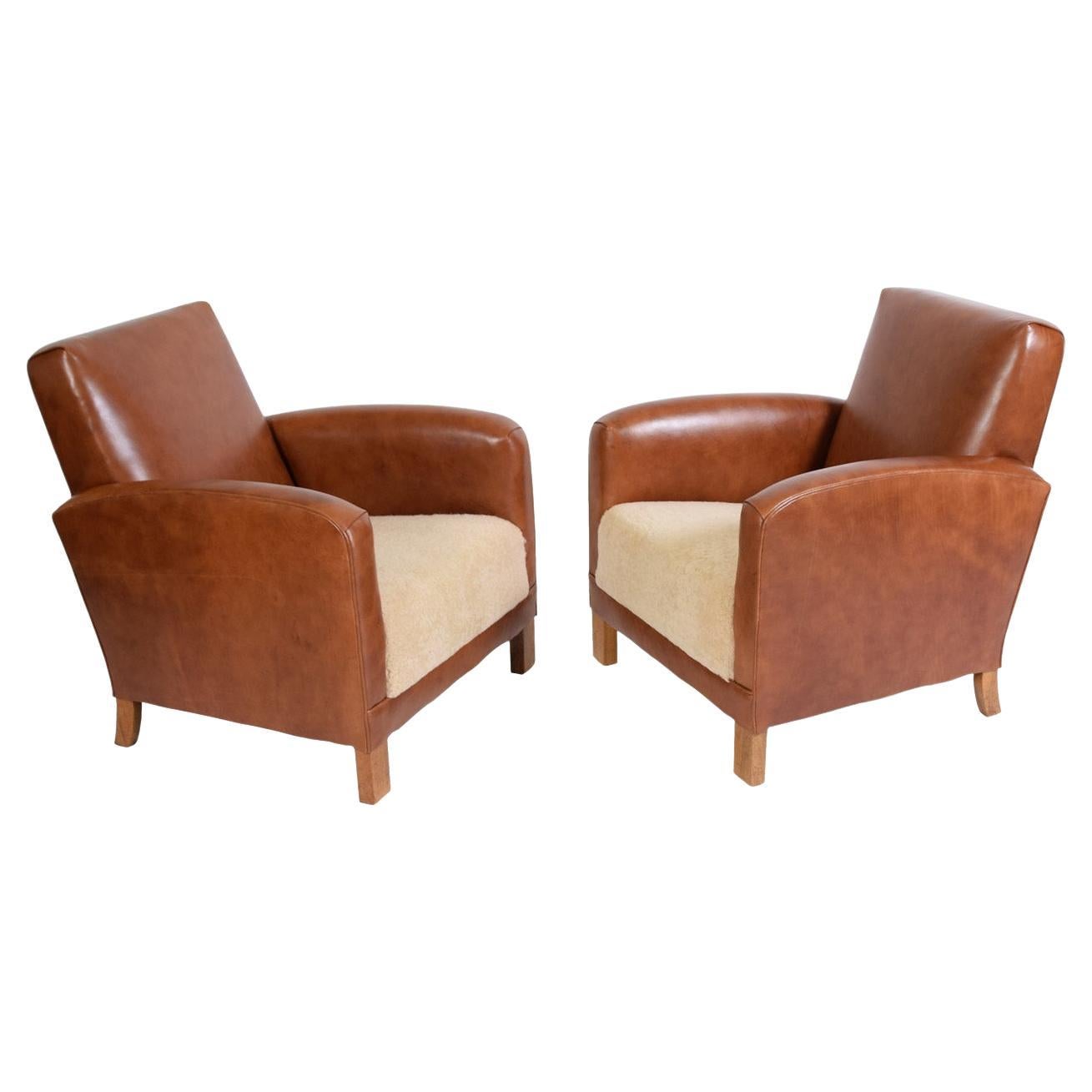 Danish Art Deco Lounge Chairs 1930's For Sale