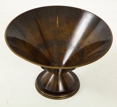 Danish Art Deco Patinated Bronze Tazza, circa 1940s