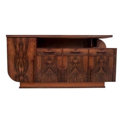 Danish Art Deco Mahogany Sideboard Credenza from circa 1960s