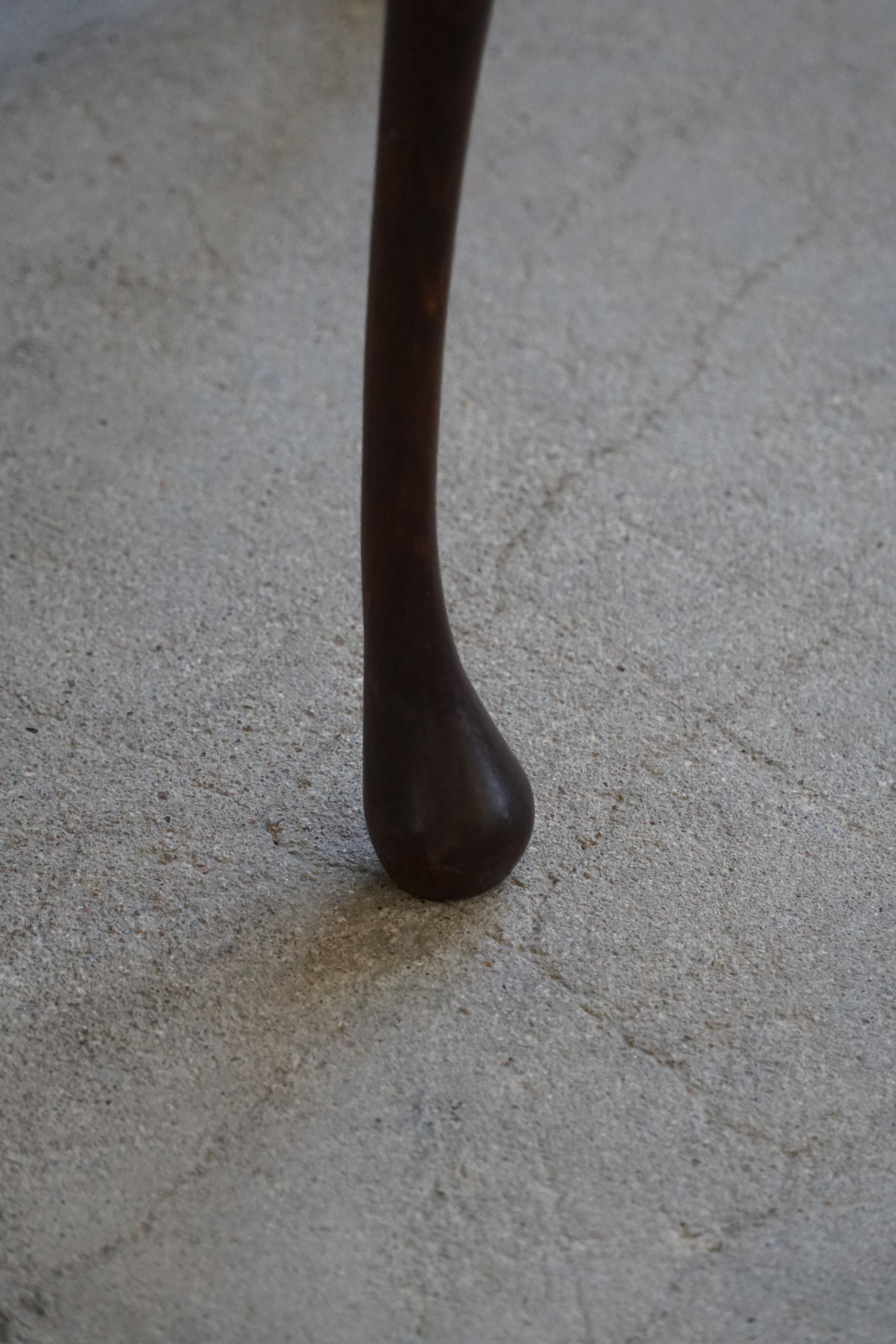 Danish Art Deco Side Table / Coffee Table in Stained Beech, 1940s For Sale 6