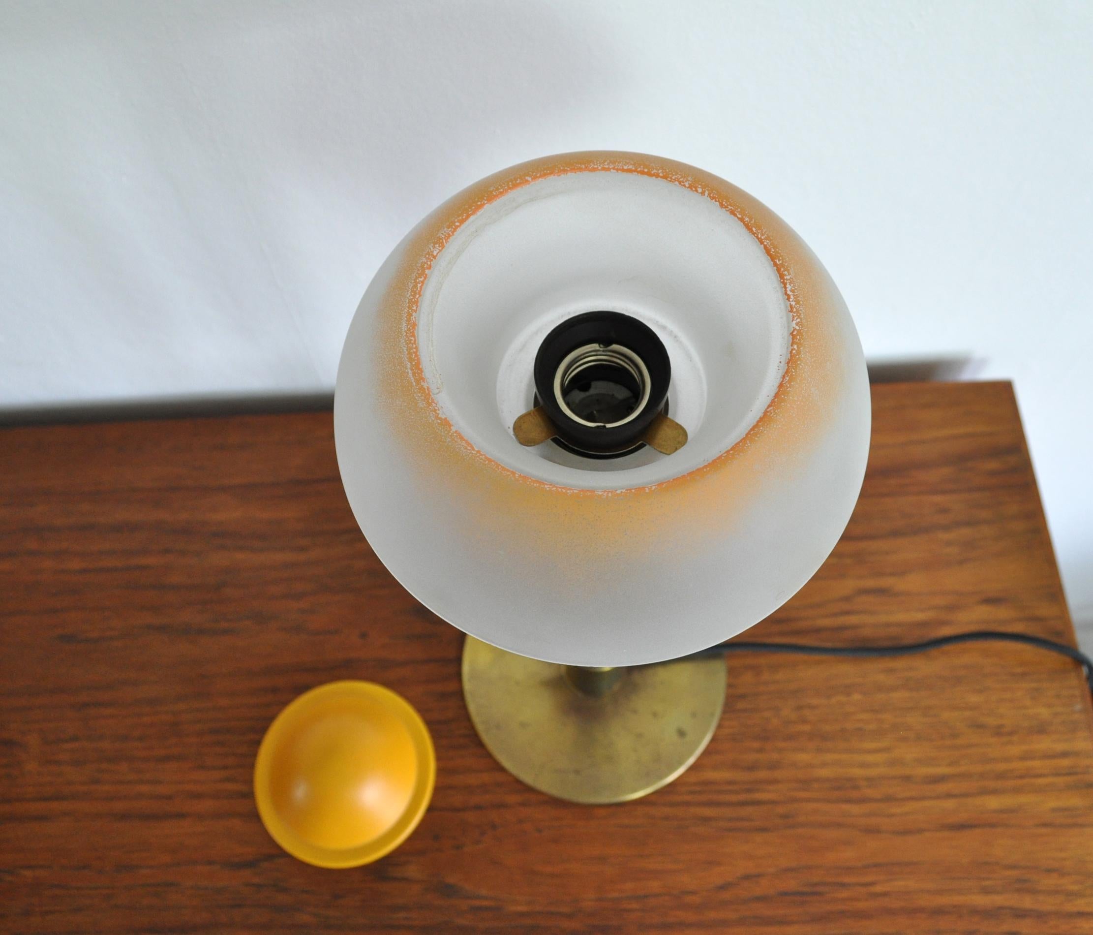 Danish Art Deco Table Lamp 'Fried Egg' by Fog & Mørup, 1930s 2