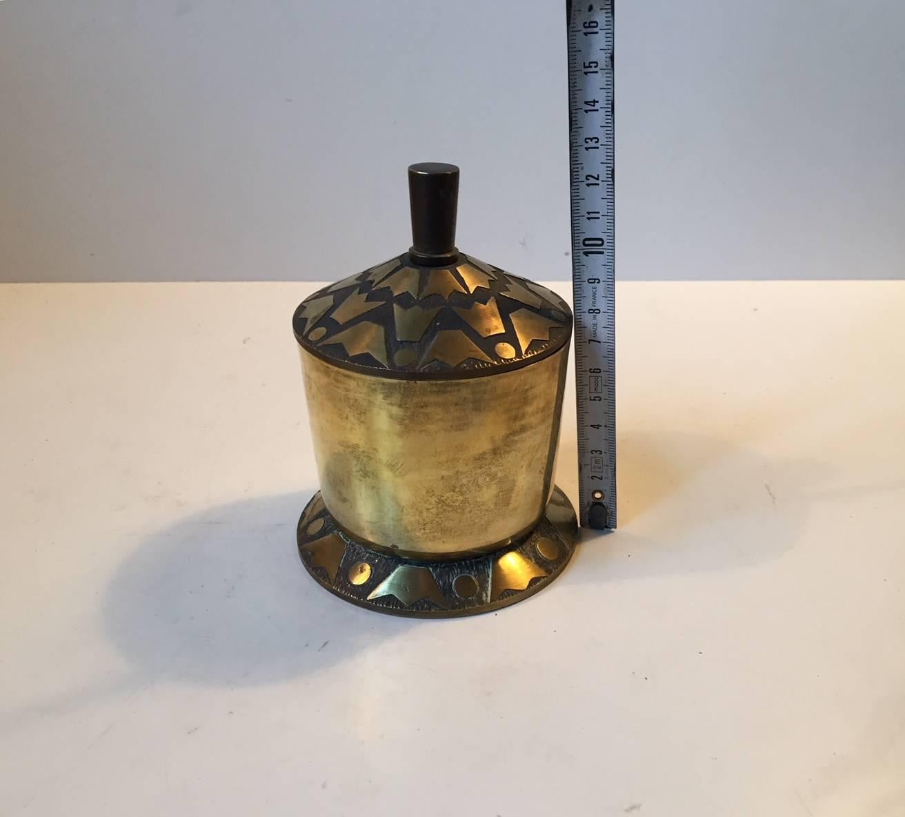 Danish Art Deco Trinket in Bronze by Nordisk Malm, 1930s For Sale 3