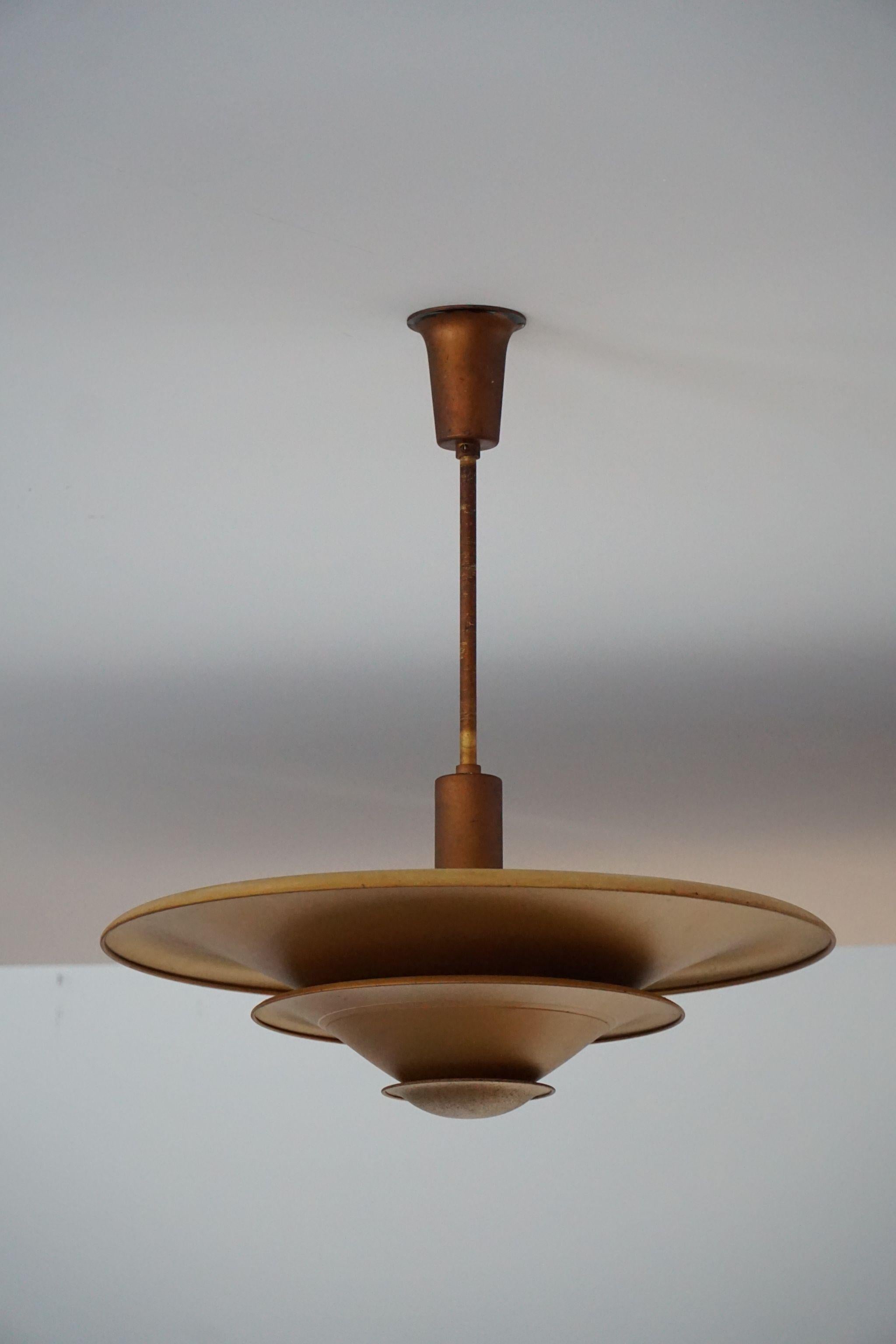 Danish Art Deco Uplight Pendant by Louis Poulsen, Model 