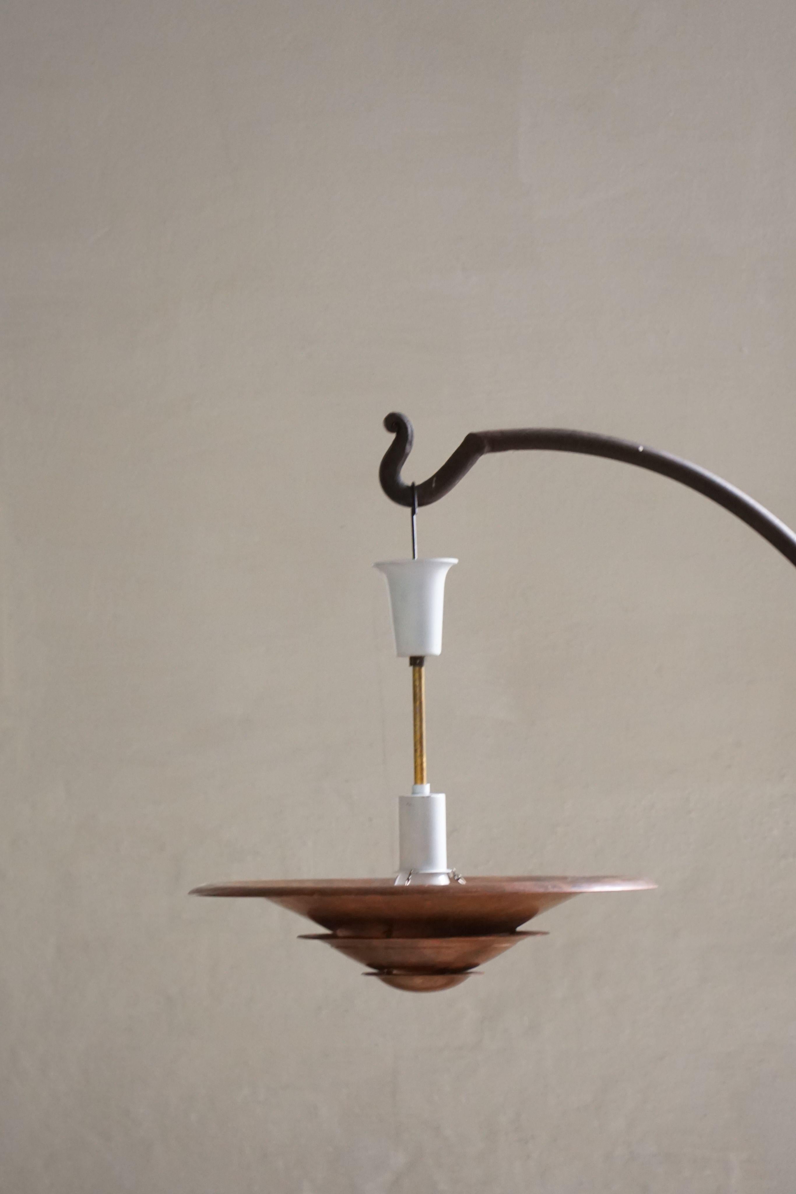 Ciondolo danese Art Deco a luce abbagliante di Louis Poulsen, modello 