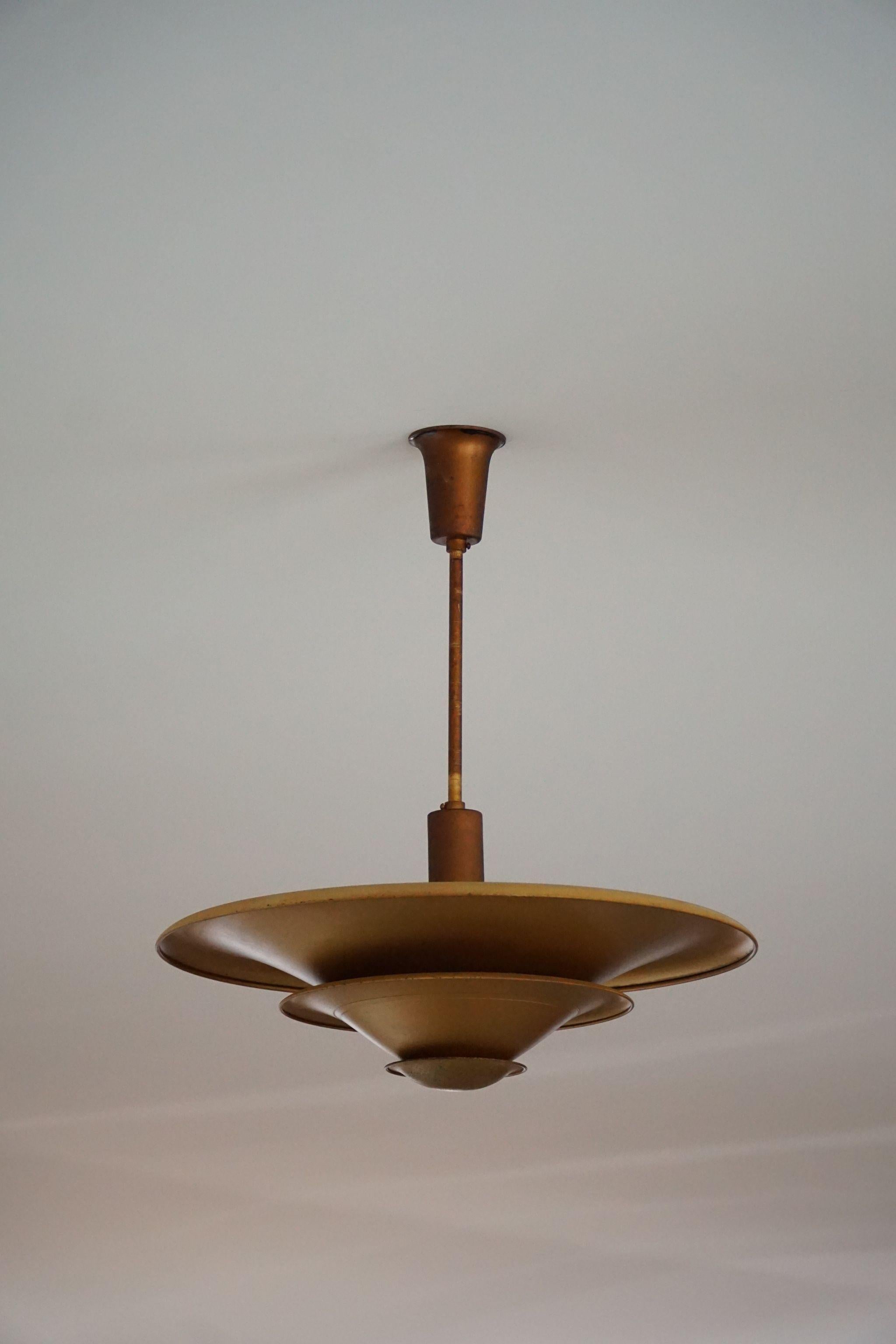 Danish Art Deco Uplight Pendant by Louis Poulsen, Model 