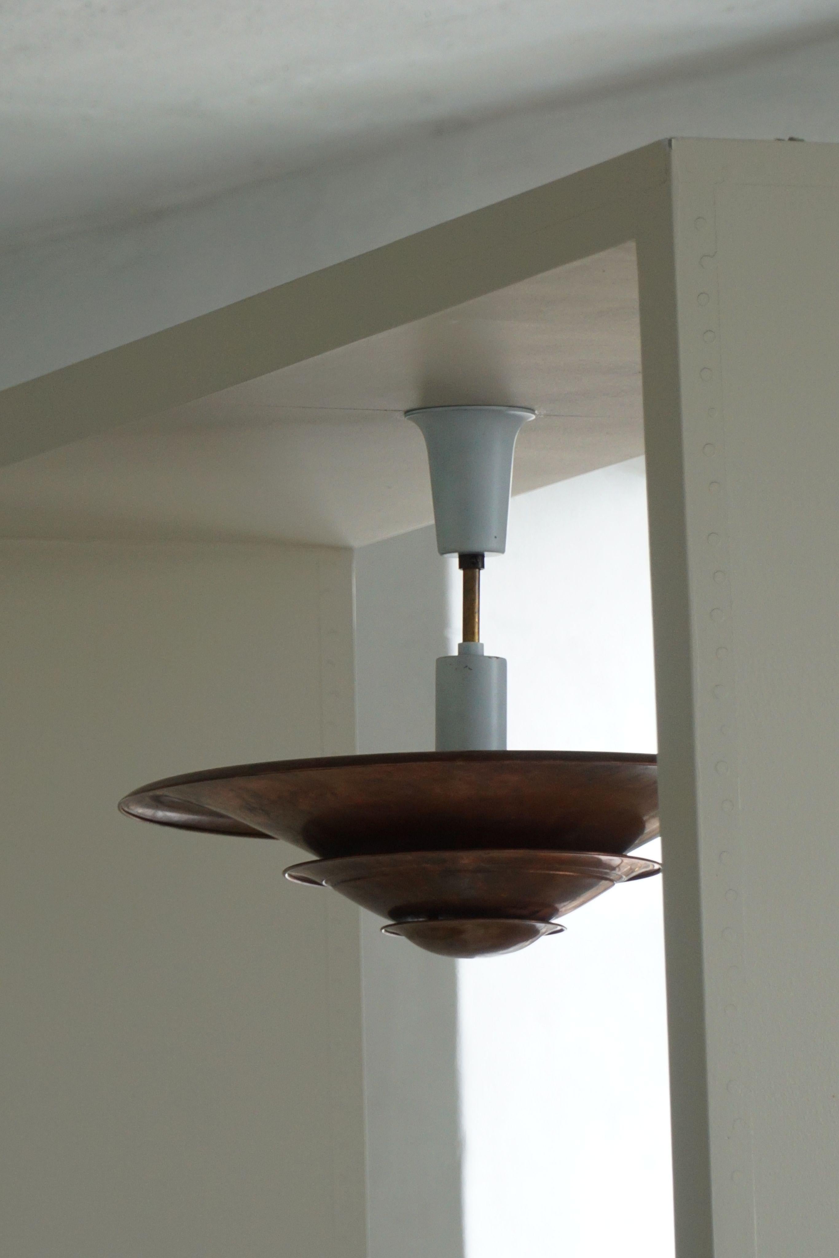 Ciondolo danese Art Deco a luce abbagliante di Louis Poulsen, modello 