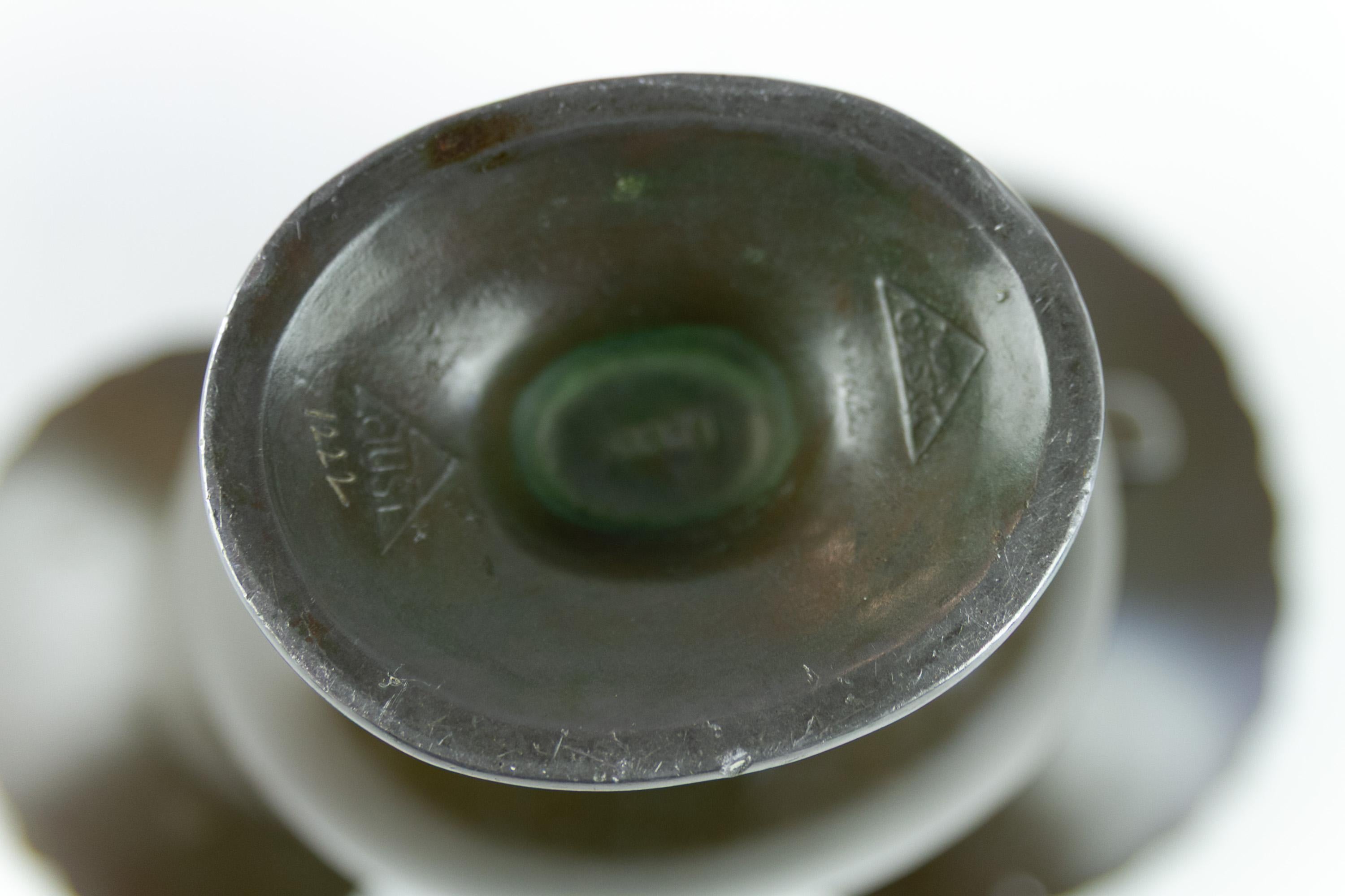 Metallo Vaso danese Art Deco di Just Andersen, anni '30. in vendita