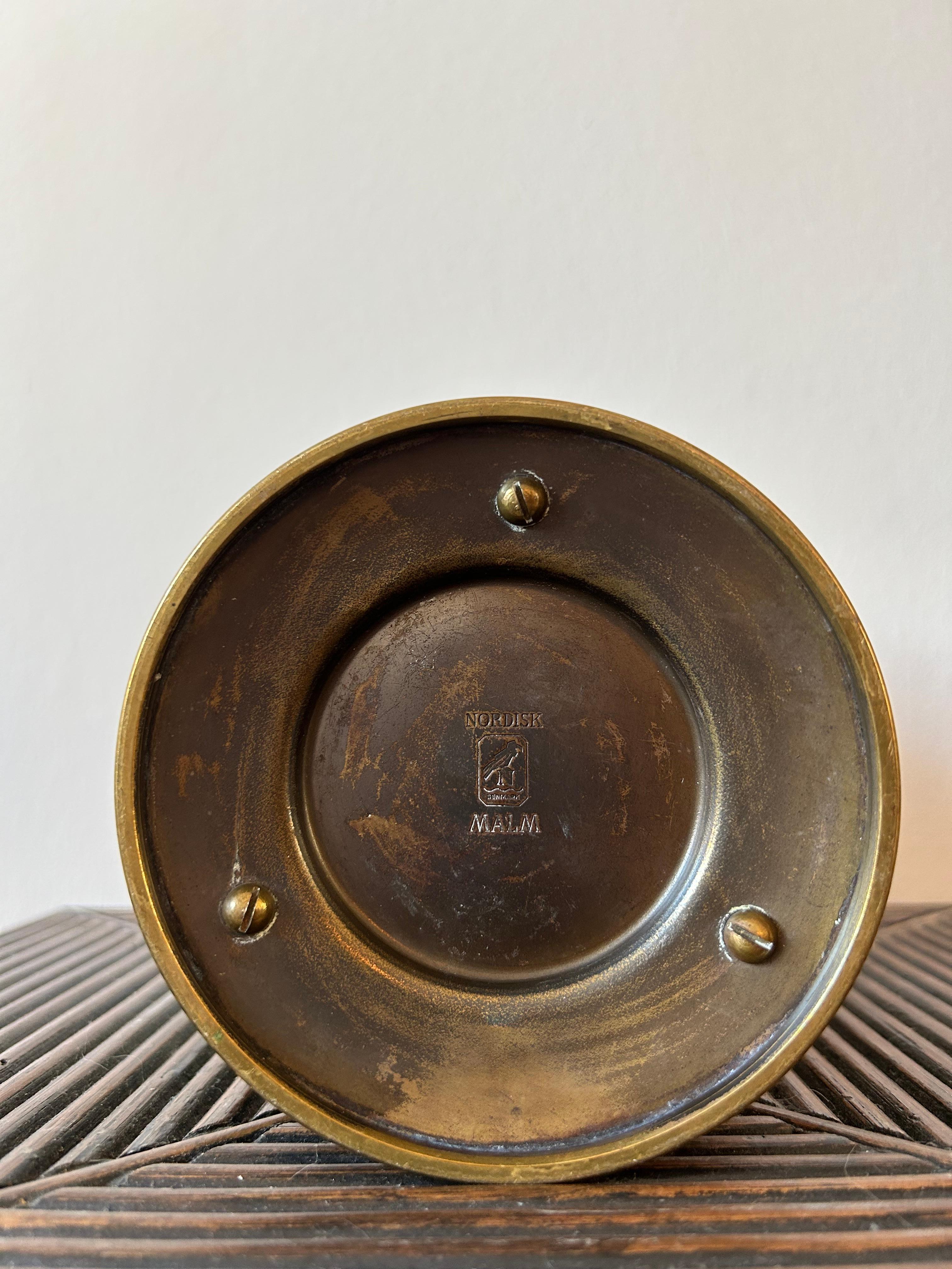 Bronze Danish Art Deco Vase by Nordisk Malm 1930s