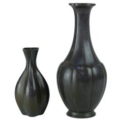 Danish Art Deco Vases by Just Andersen, 1940s. Set of 2.