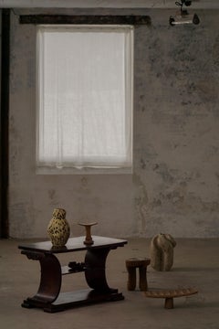Danish Art Deco Wooden Side / Coffee Table with a Shelf, 1930s–40s