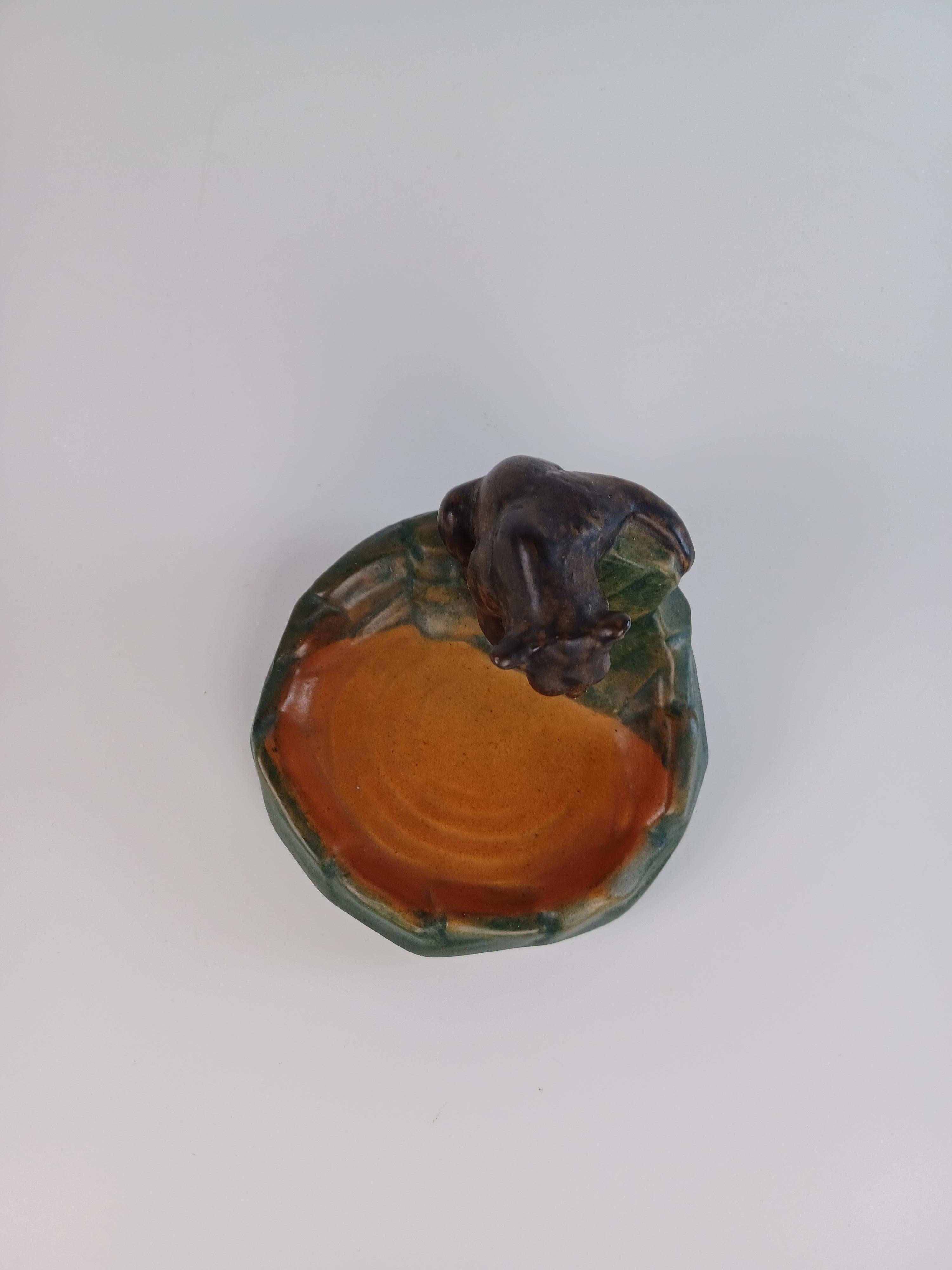 Vassoio / Ciotola per cenere con orsetto in stile Art Nouveau danese di Axel Sorensen per P. Ipsens Enke in vendita 2