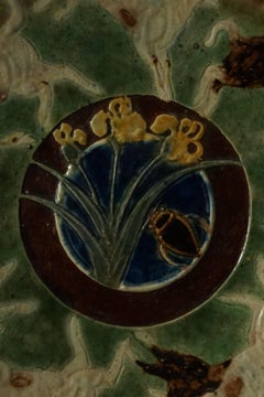 Plato de cerámica Art Nouveau danesa de Joakim Skovgaard C.1887