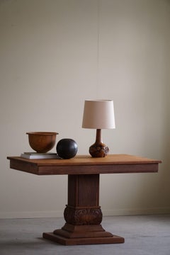 Danish Art Nouveau, Dining / Desk Table made in Oak, Early 20th Century