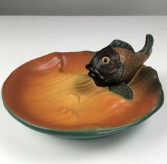 Danish Art Nouveau Fish Ash Tray / Bowl by Axel Sorensen for P. Ipsens Enke