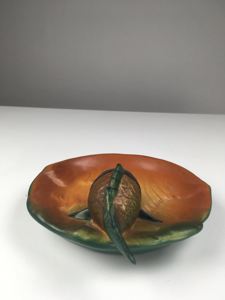 Ceramic Danish Art Nouveau Fish Ash Tray / Bowl by Axel Sorensen for P. Ipsens Enke For Sale