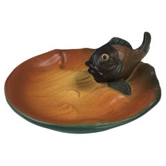 Danish Art Nouveau Fish Ash Tray / Bowl by Axel Sorensen for P. Ipsens Enke