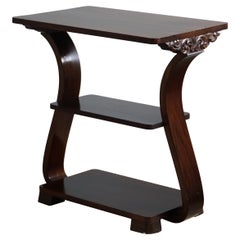 Danish Art Nouveau Side Table / Pedestal in Walnut, Early 20th Century