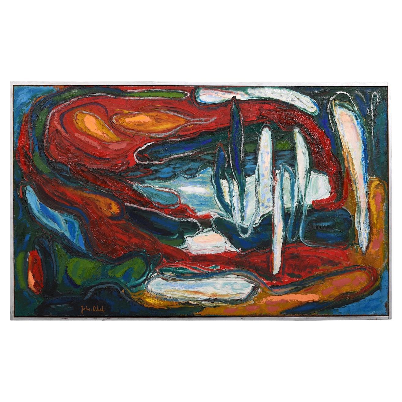 Danish Artist Johannes Obel (1932) Abstract Oilpainting 1960s. For Sale at  1stDibs | obel signe