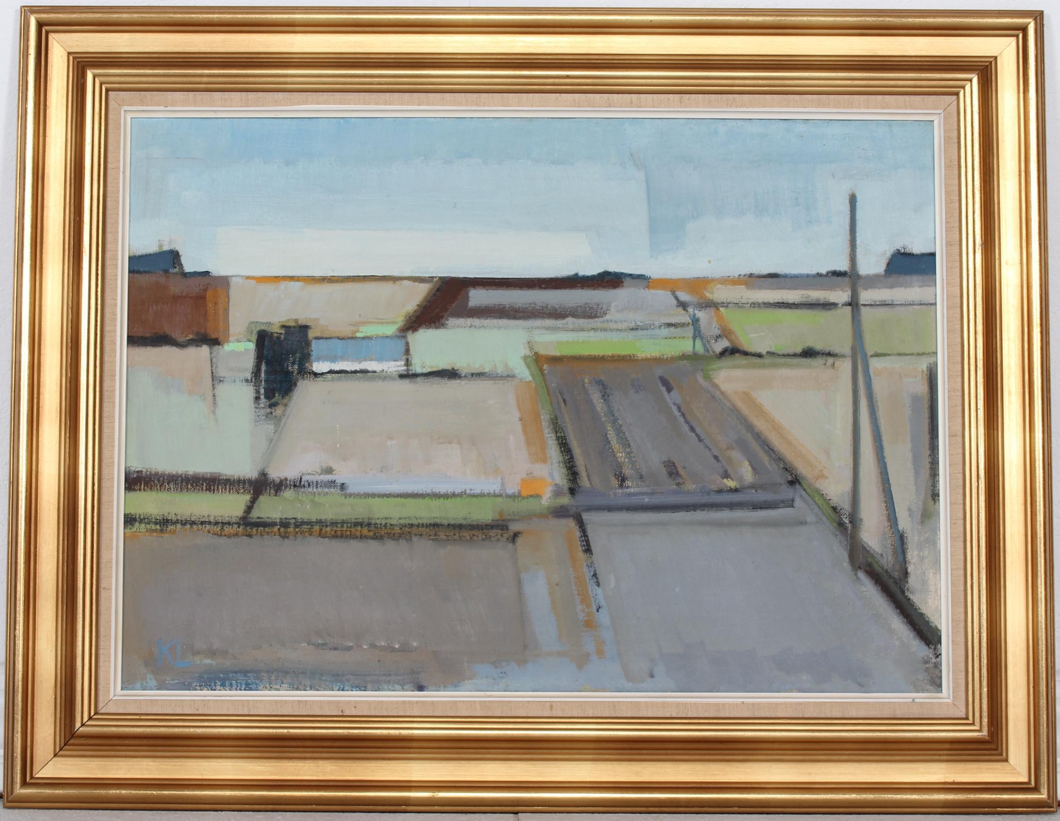 Der dänische Künstler Knud Laursen (1924-) wurde in Herning in Jütland geboren.

Das Gemälde trägt den Titel 
