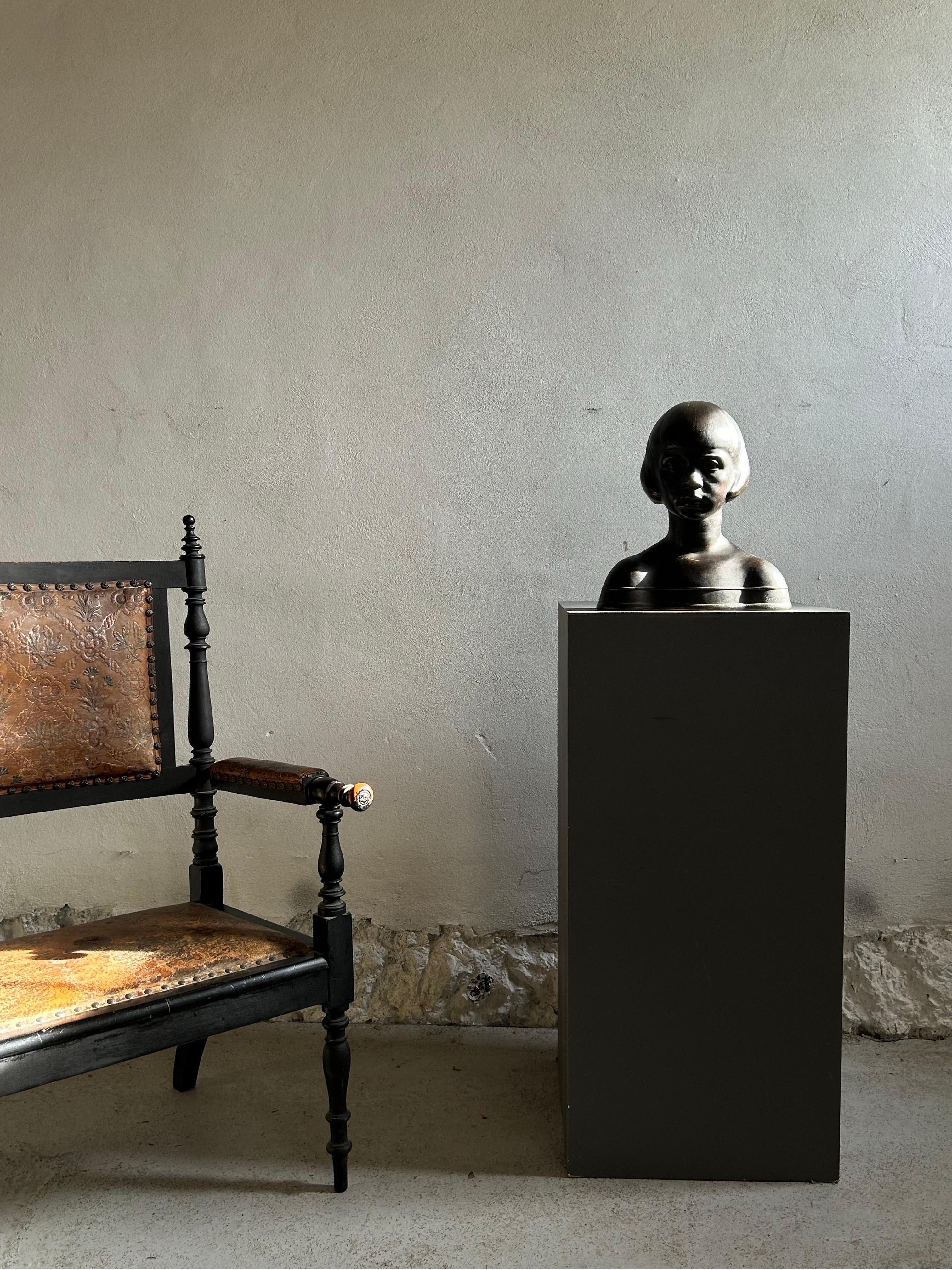 Danish Artist made Arts and Crafts Chair, Denmark 1890’s In Good Condition For Sale In Valby, 84
