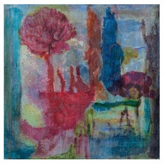 Artistics. Technique mixte sur toile. composition abstraite. 21e siècle