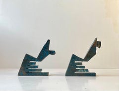 Danish Artist Peder Evald Madsen - Brutalist Bronze Sculptures, 1980s