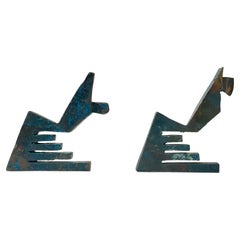 Danish Artist Peder Evald Madsen - Brutalist Bronze Sculptures, 1980s