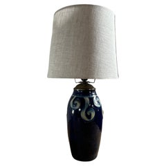 Danish Arts and Crafts Ceramic Table Lamp, Denmark 1910’s
