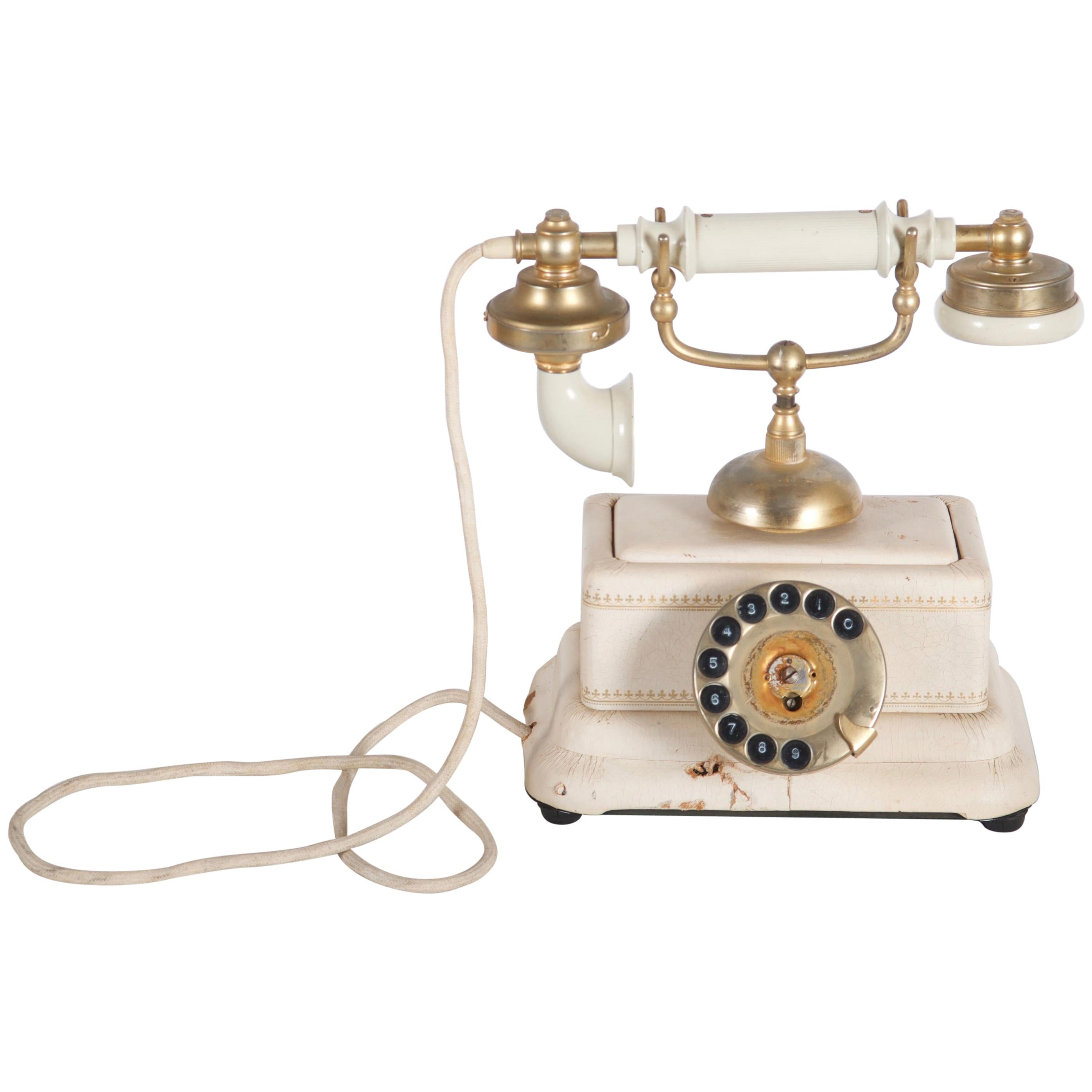 Danish Bakelite Table Phone from the 1940s For Sale