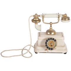 Vintage Danish Bakelite Table Phone from the 1940s