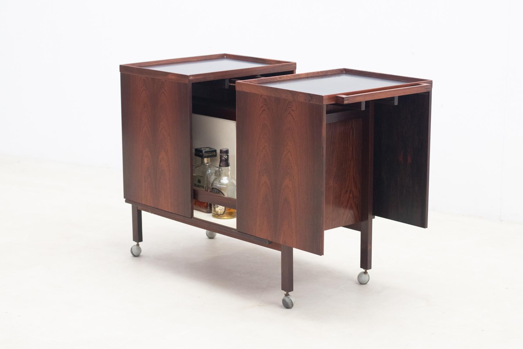 Mid-Century Modern DANISH BAR BY NIELS ERIK & GLASDAM JENSEN, 1960s For Sale