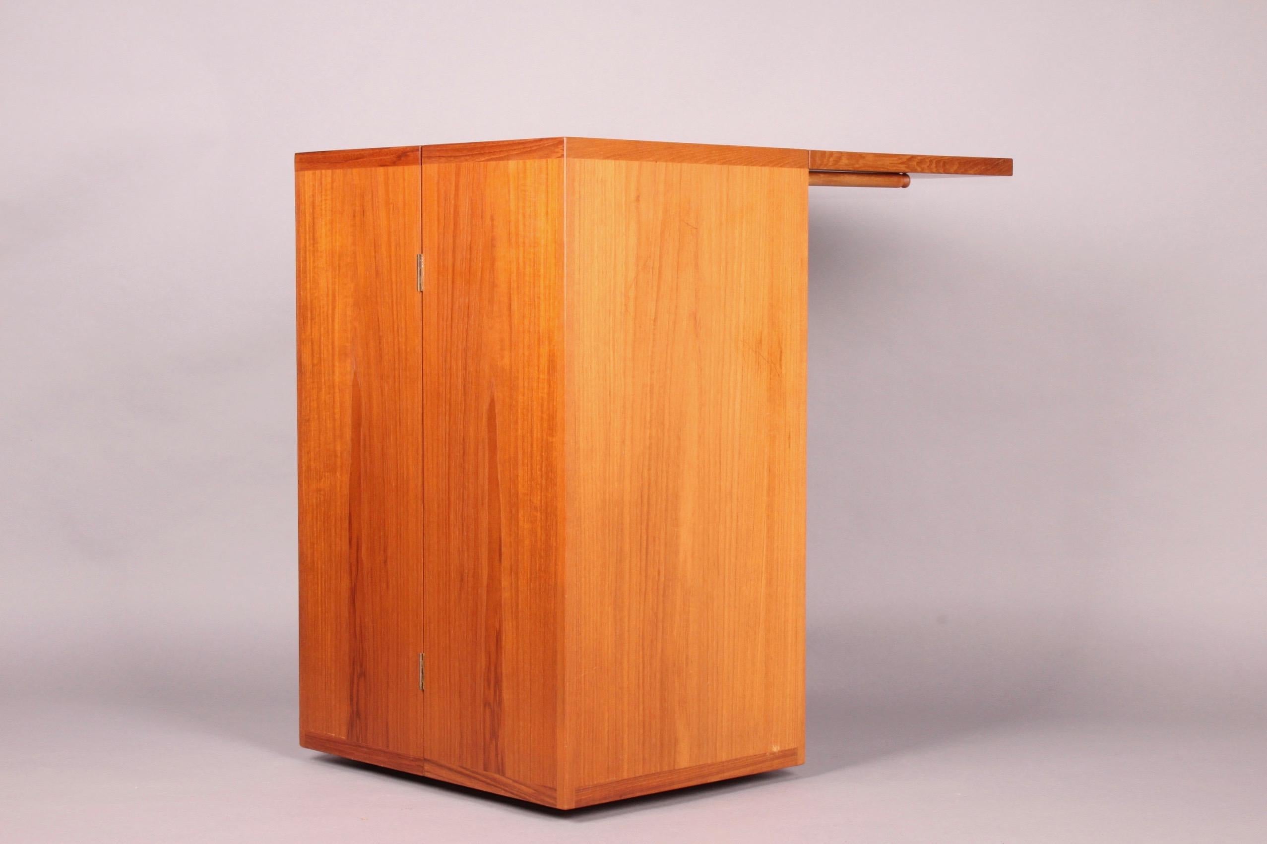 danish teak bar cabinet