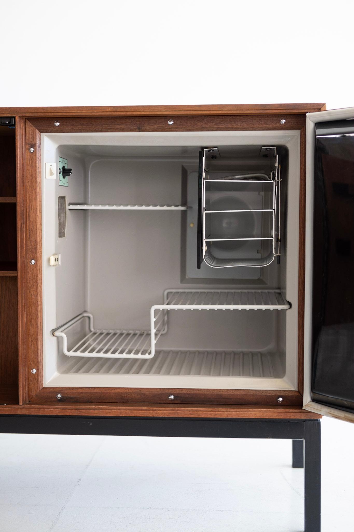 Danish Bar Cabinet with Refrigerator by Silkeborg 1