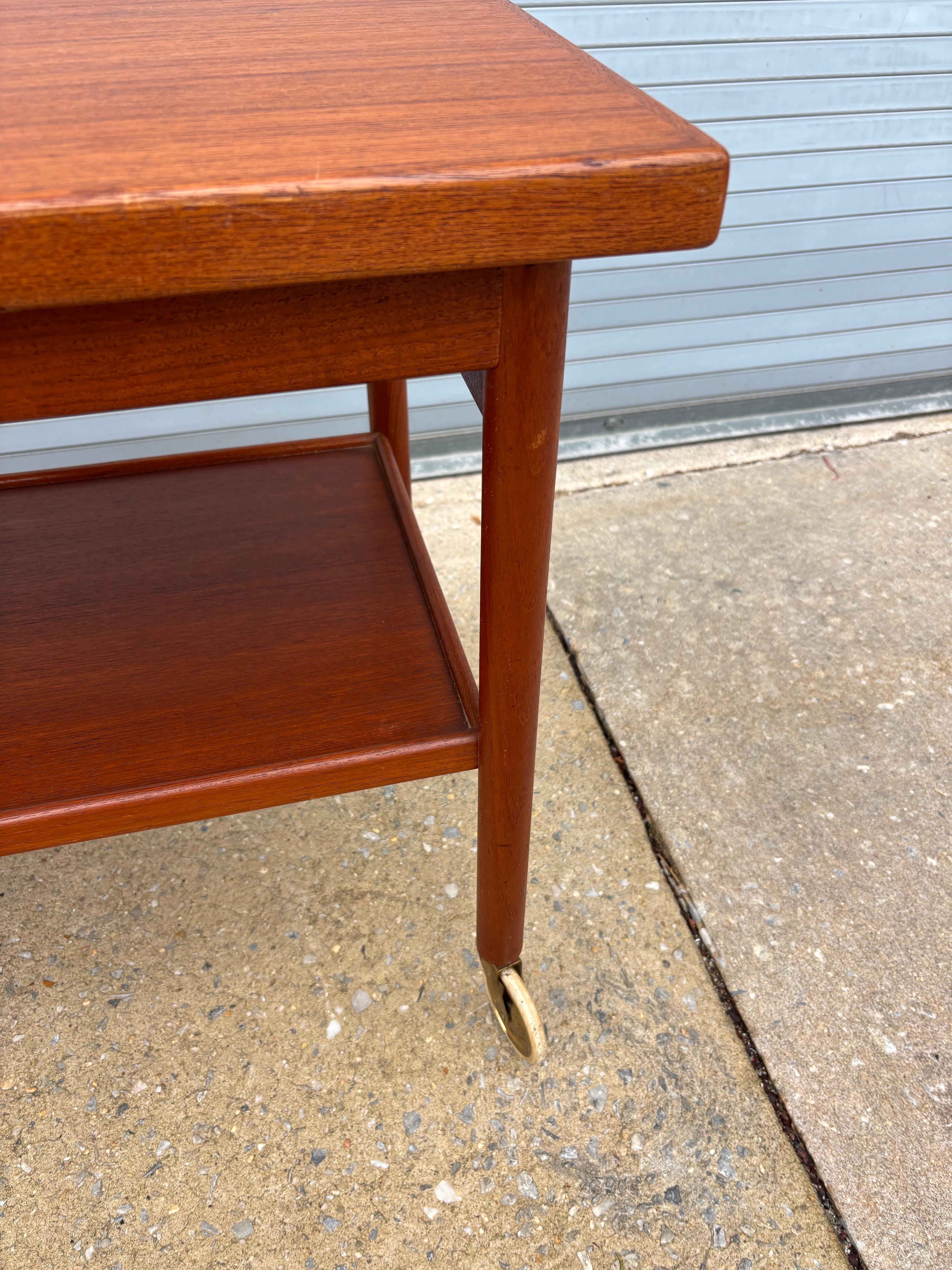 Danish Bar Cart with Sliding Top For Sale 4