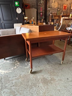 Danish Bar Cart with Sliding Top